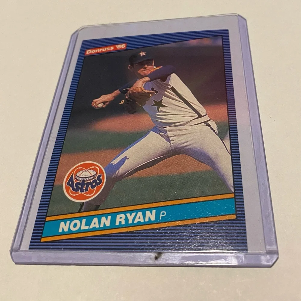 Nolan Ryan 1986 Donruss Baseball Card # 258 Houston Astros Vintage Collectible